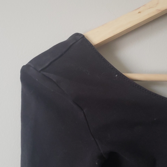 Wilfred black long sleeve low back thong bodysuit - Picture 2 of 6